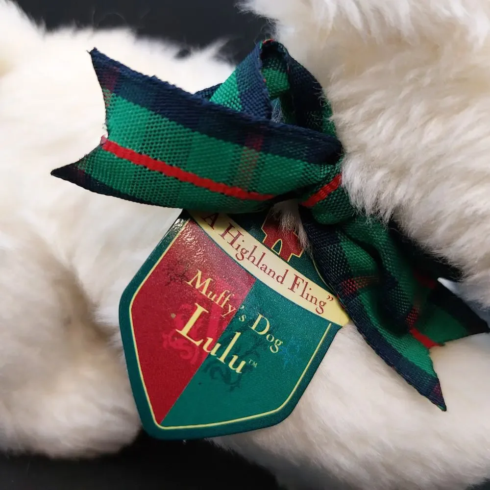 Vintage 1993 Muffy Vanderbear LULU Dog Plush Highland Fling Scottie Toy Tagged